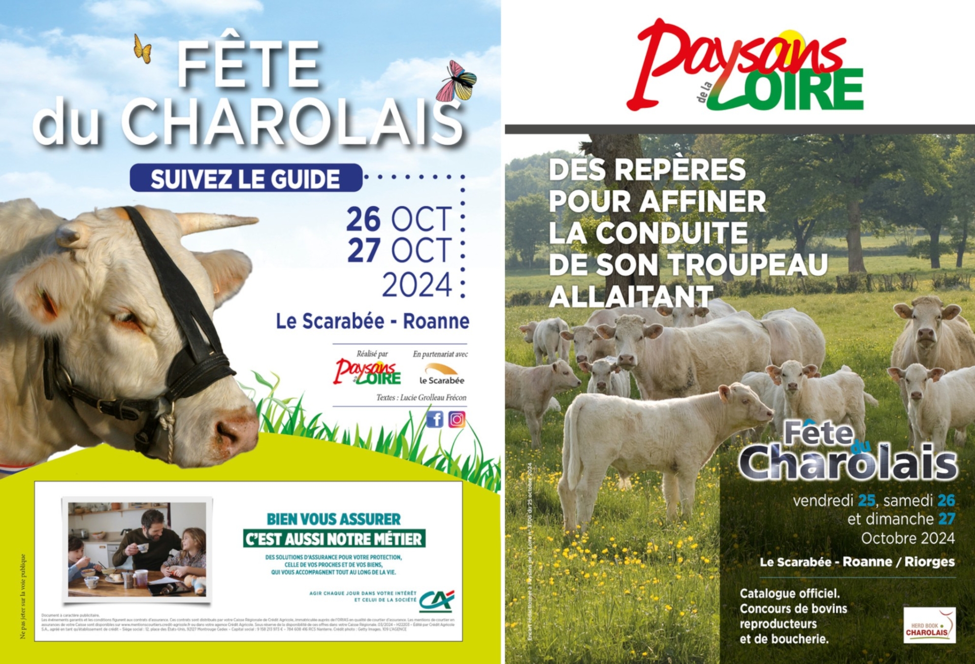 Paysans de la Loire œuvre pour la Fête du charolais